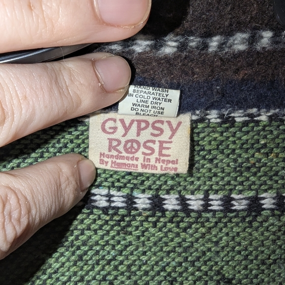 Striped Boho Button Down Shacket - Picture 5 of 6